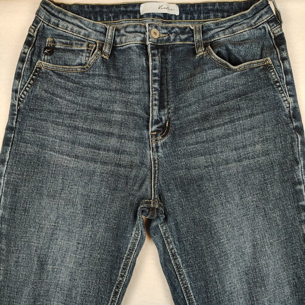 KanCan Flared Jeans Bailey High Rise Distressed Raw Hem Sz 15/31 - Picture 4 of 14